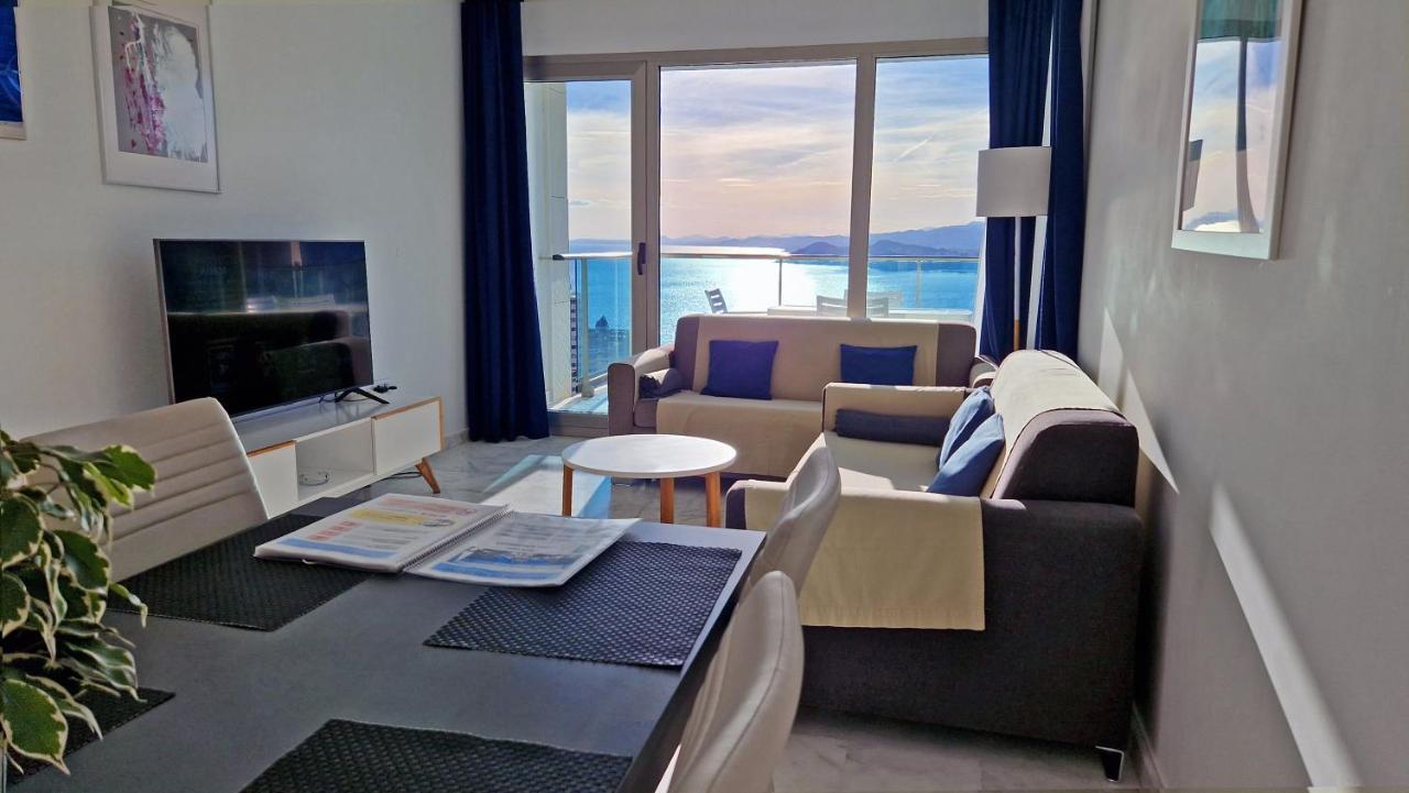 Skyline 26 Stunning Sea Views From A 2-Bedroom Apartment On The 26Th Floor Benidorm Luaran gambar